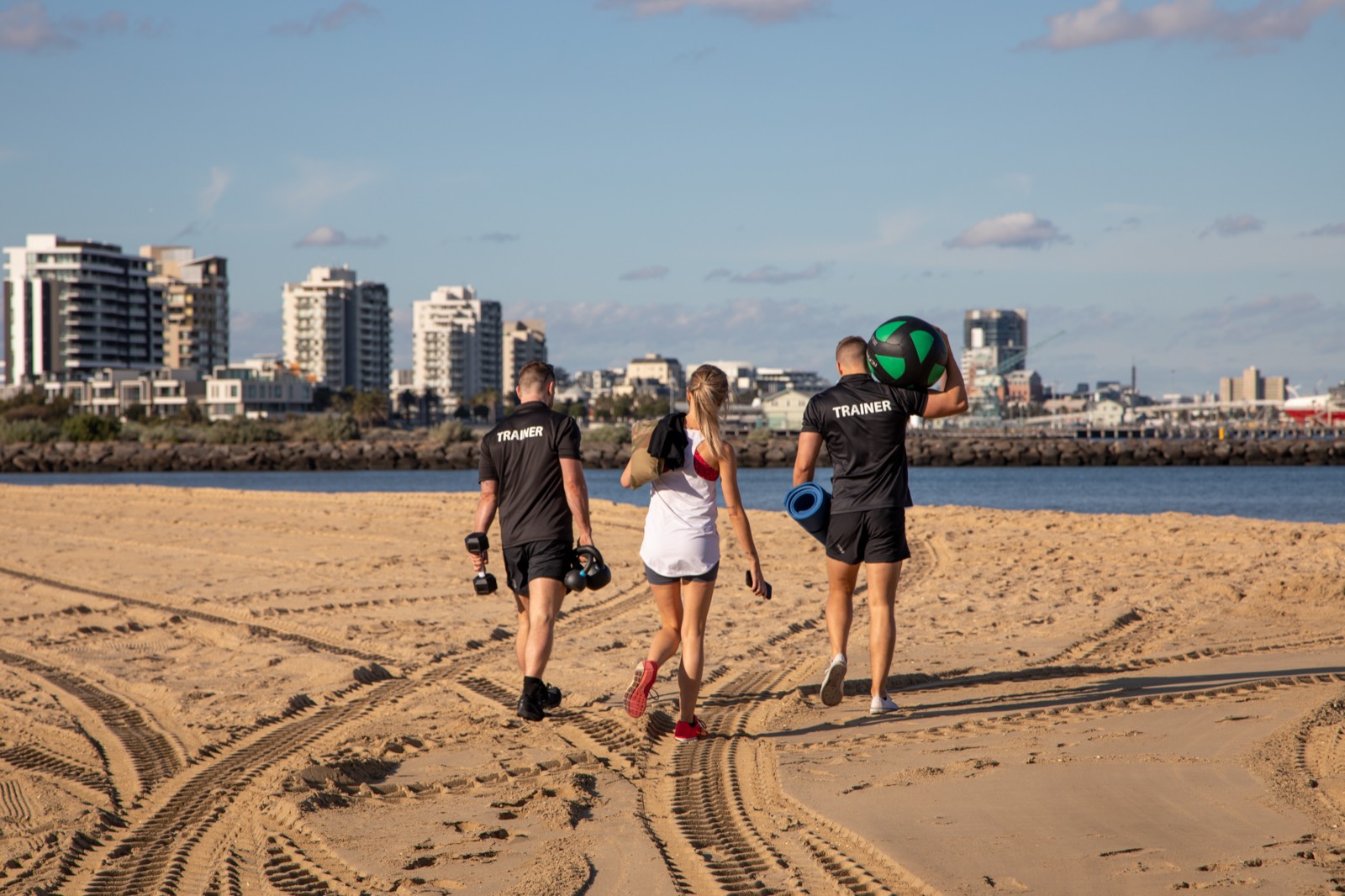 A beach in St Kilda